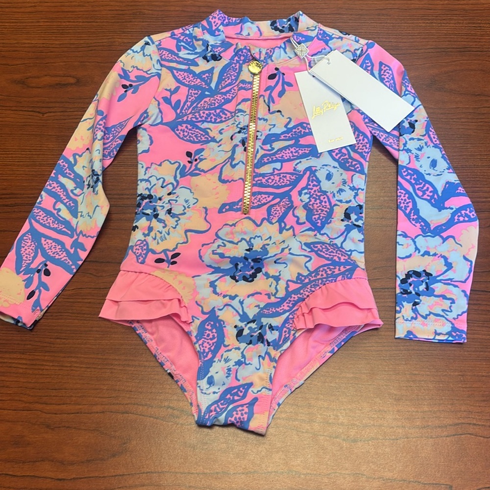 NWT Lilly Pulitzer Kids' rashguard swimsuit